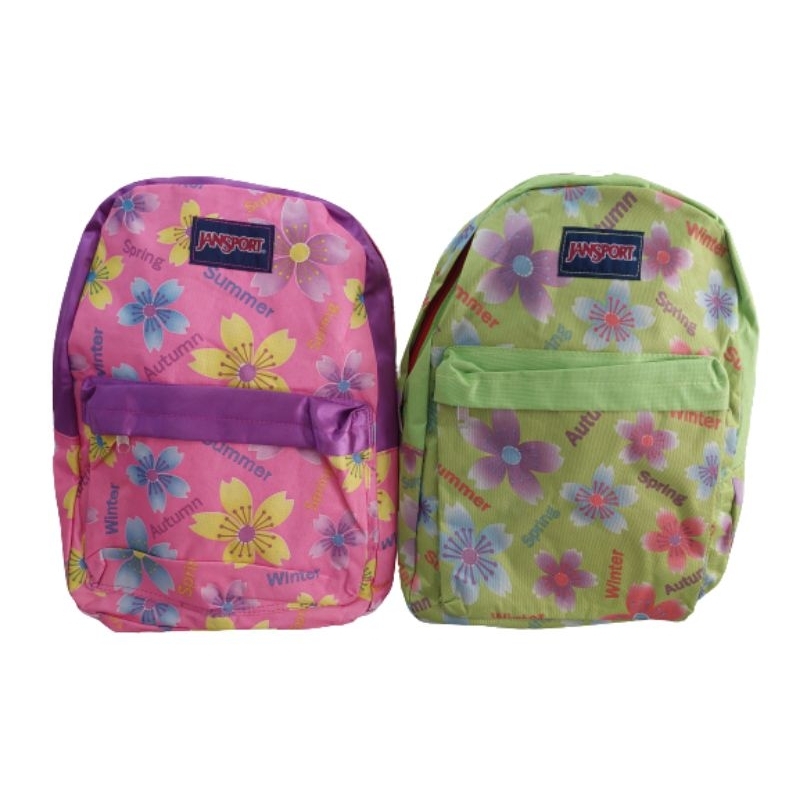tas ransel bunga / tas anak sekolah / tas ransel perempuan jansport