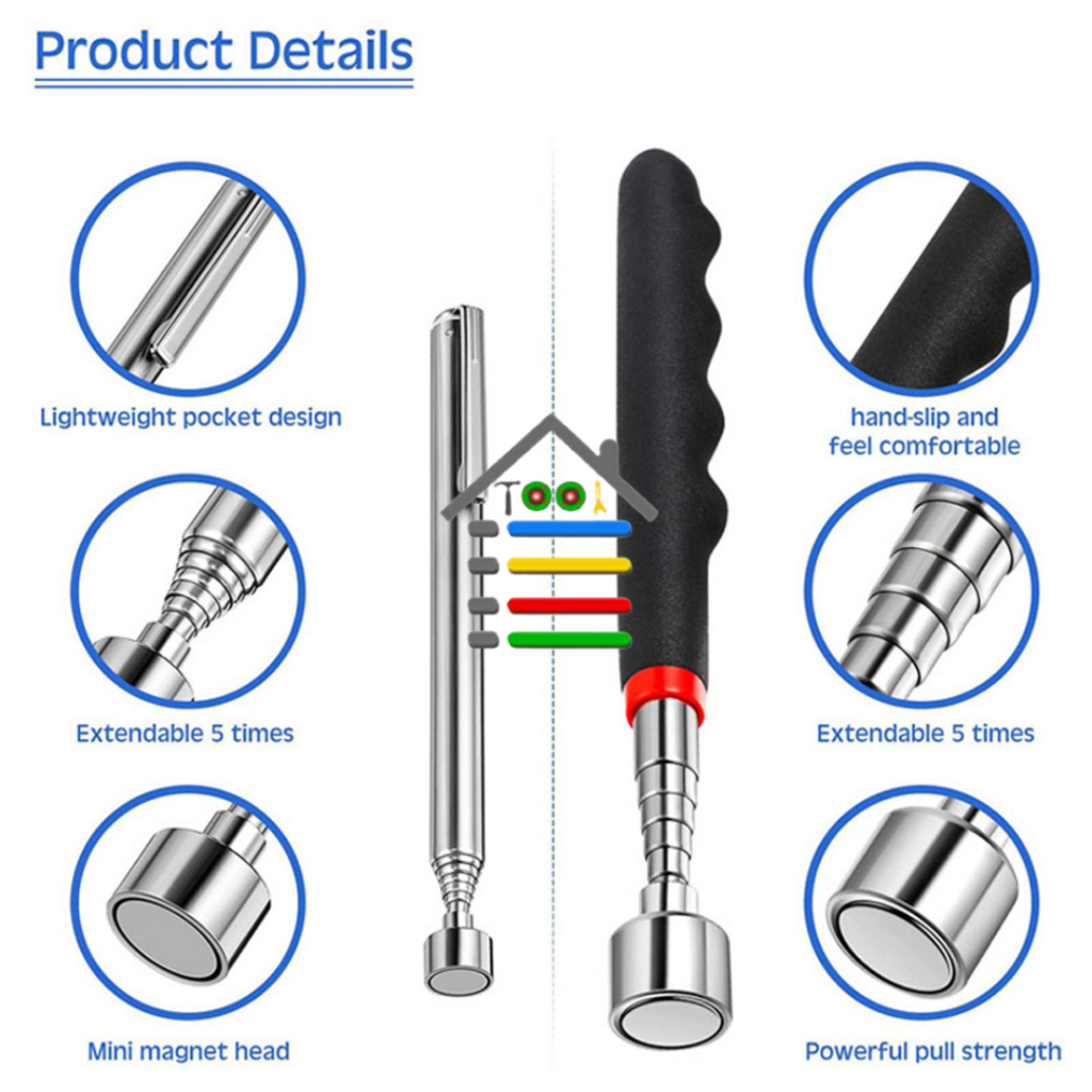 PEN MAGNETIC BISA DIPERPANJANG COMPACT ALAT BANTU AMBIL BARANG MAGNET