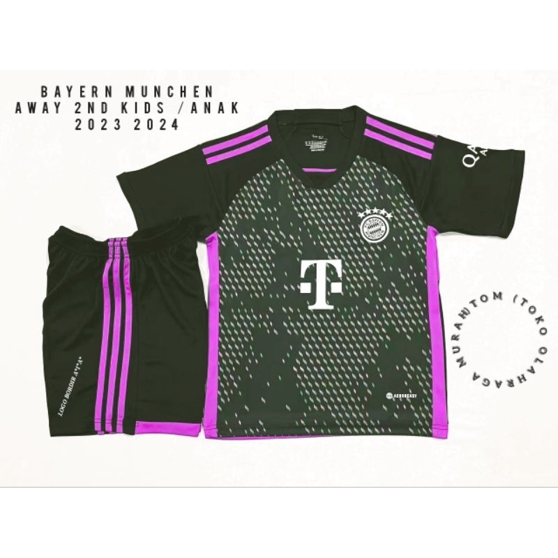kids Jersey bola anak bayern munchen away 2023 2024/kids munchen 2024