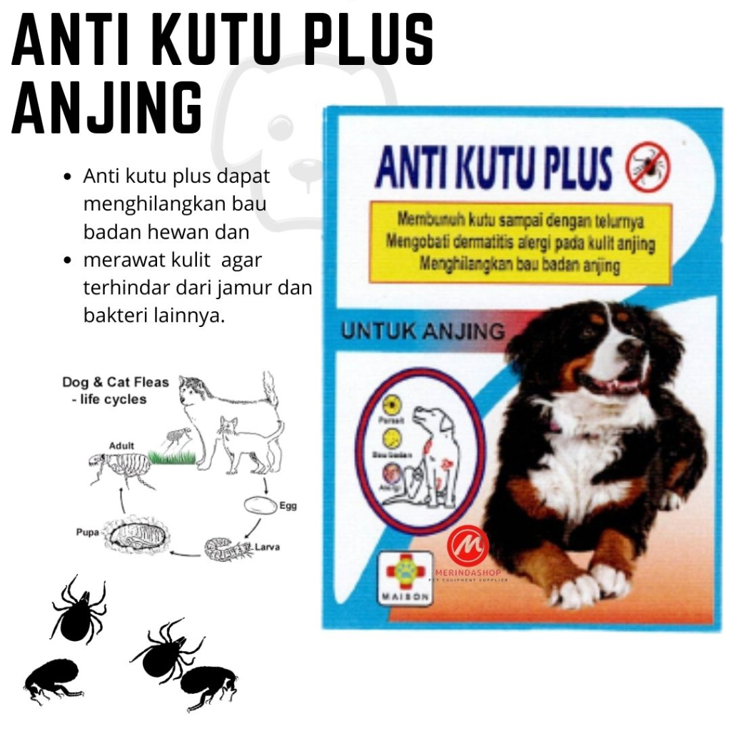 DIJAMIN AMPUH Obat kutu Anjing ukuran SACHET