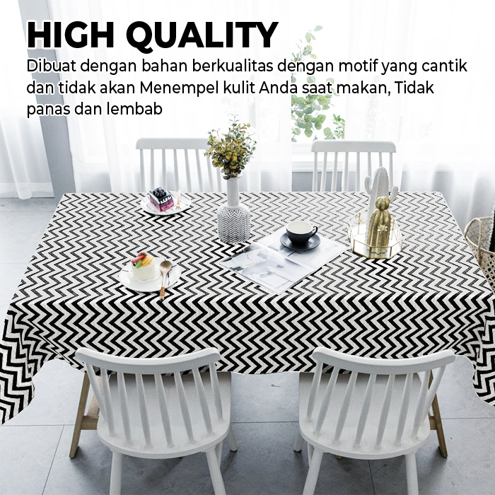 Luxuryparty Taplak Meja D11-3B Ukuran 137x183cm//Taplak meja Bahan PEVA//Taplak Meja Kualitas Terbaik