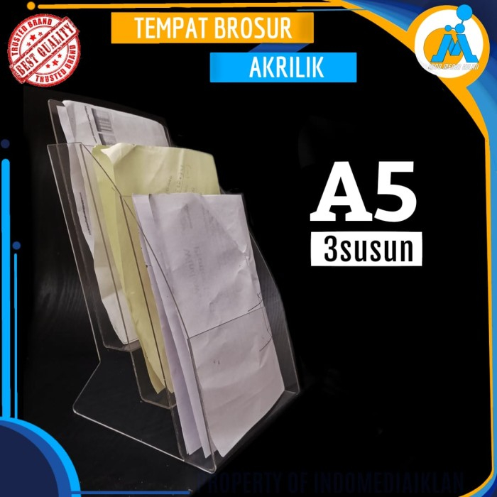 

Acrylic Tempat Brosur / Akrilik Tempat Brosur A5