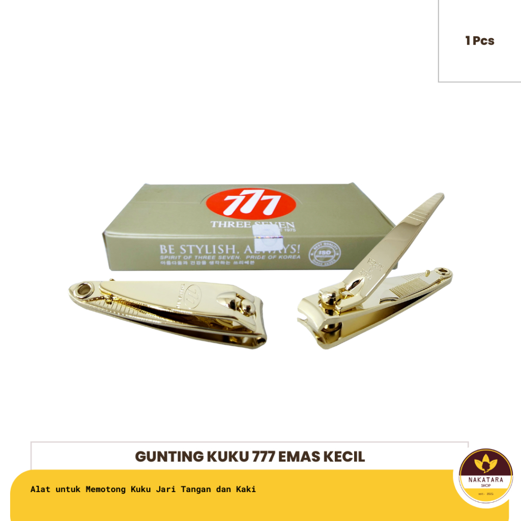 GUNTING KUKU 777 EMAS UKURAN KECIL 1 PCS