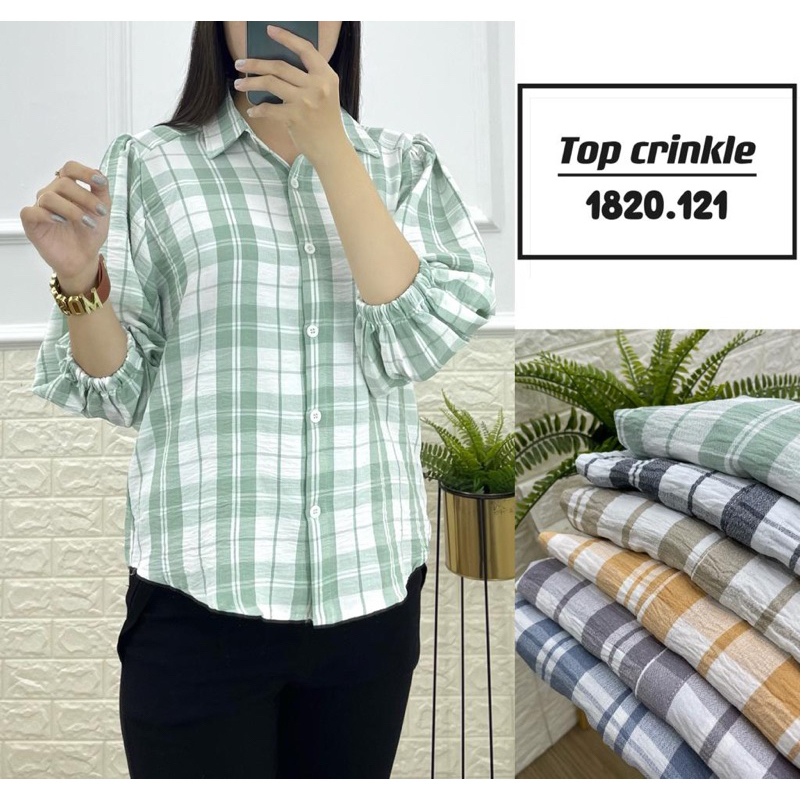 [TERBARU BISA COD] BLOUSE WANITA BAJU TUNIK WANITA TOP KATUN CRINKLE ALL SIZE WARNA RANDOM MOTIF KOT
