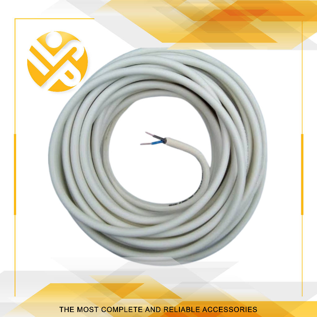 Kabel Listrik NYM 2 x 1.5 / Kabel Putih Tunggal Meteran