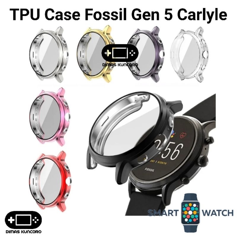 TPU Case Fossil Gen 5 Carlyle silicone silikon soft silicon screen guard protector cover FTW4024 FTW