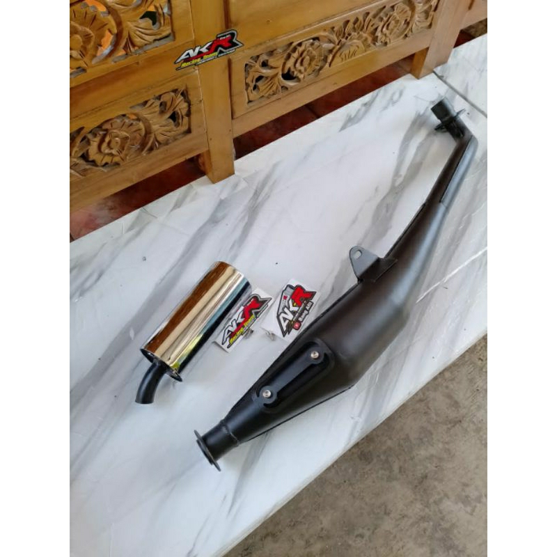 KNALPOT  KENALPOT EMISI fiz r model ori ahm asli akr bahan tebal garansi suara kmrincing dan empret