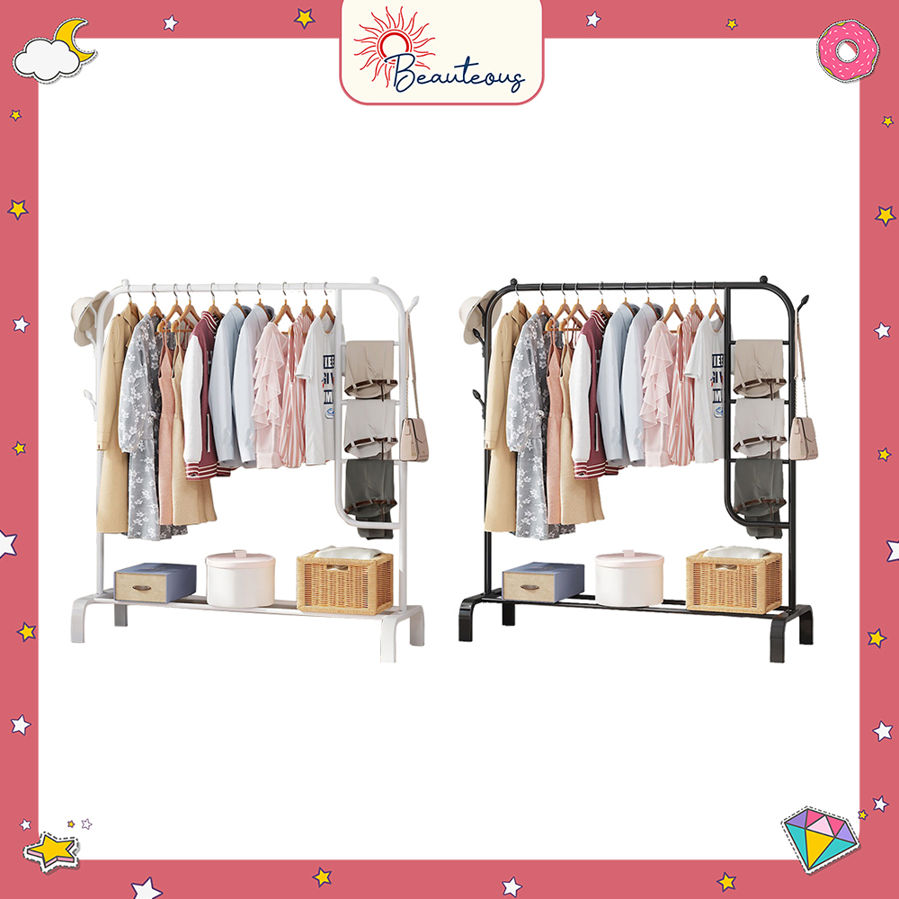 Rak Hijab Tingkat Stand Hanger Hijab Jilbab Gantungan Tas Celana Gawang Besi