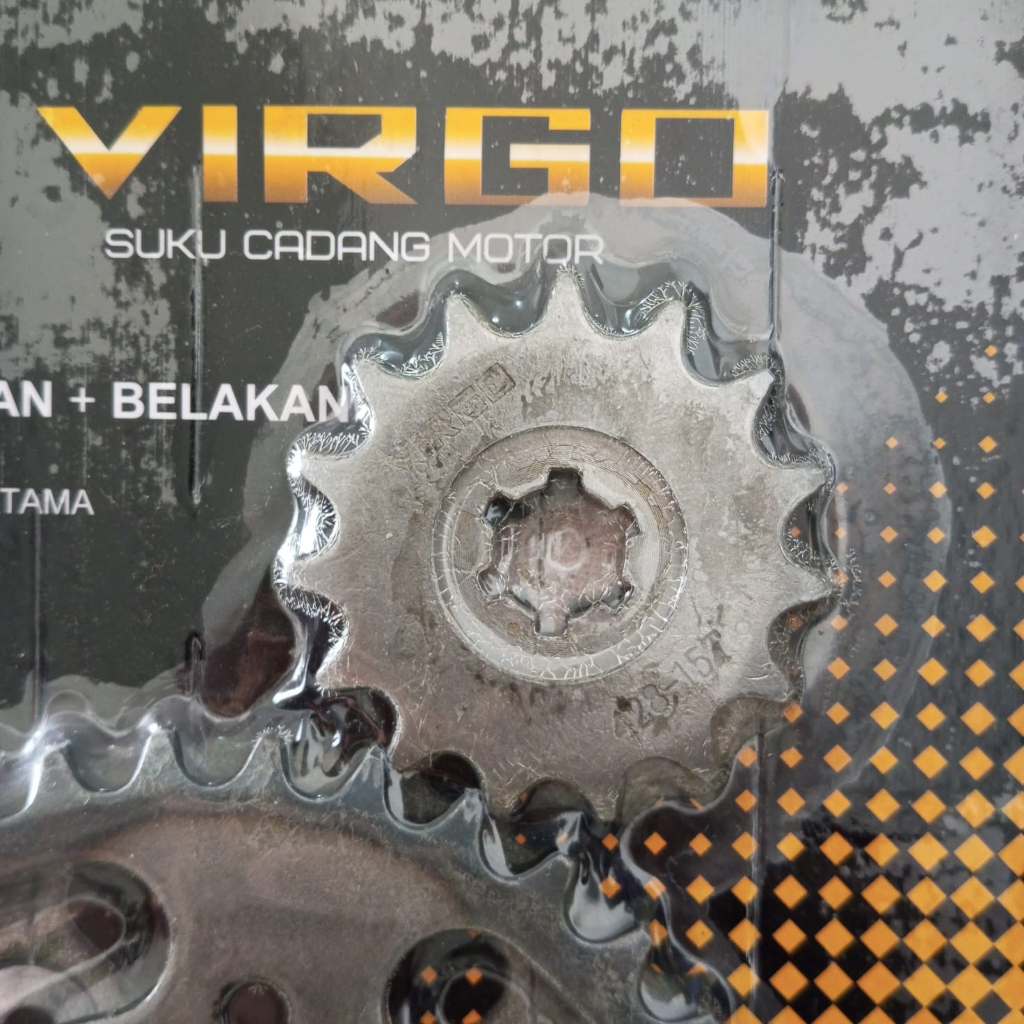 GEAR SET DEPAN + BELAKANG MURAH VEGA R NEW 15T/35T VIRGO