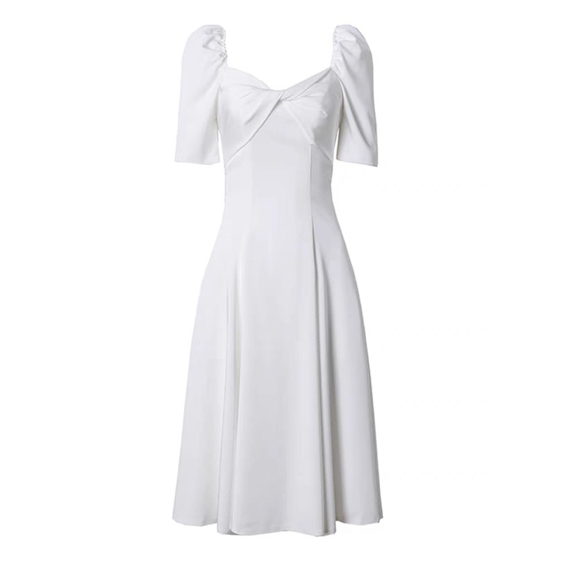 White Dress Sexy Elegan M503