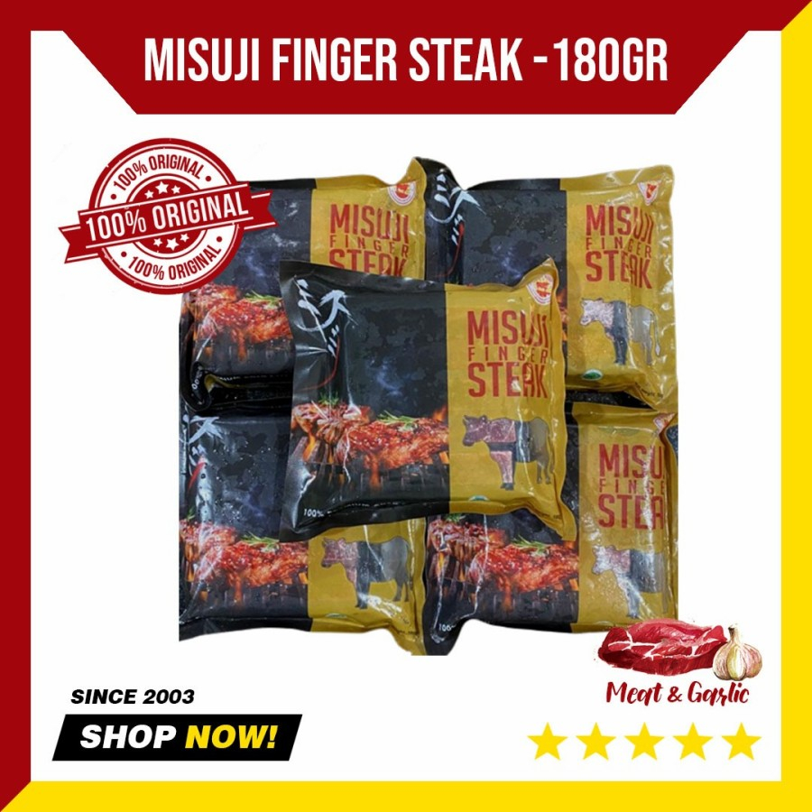 

MISUJI Finger Steak 180 gram - Daging Sapi Australia Empuk dan Halal