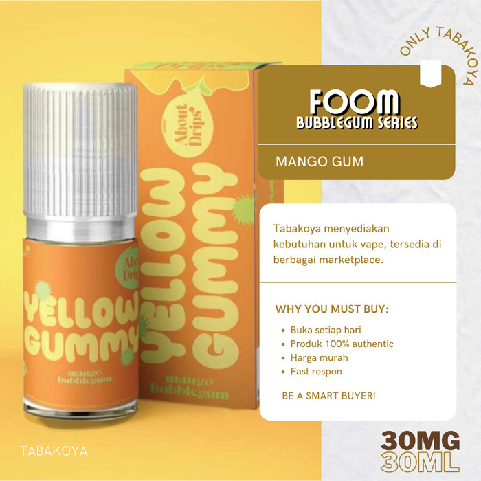 FOOM YELLOW GUMMY MANGO 30ML 30MG