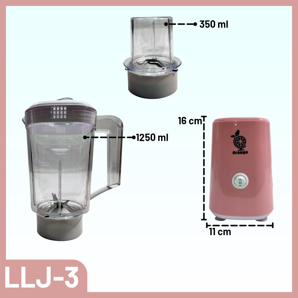 Blender Juicer Elektronik Penggiling Buah Sayur dan Daging 1.2 L Blender Mini Portable