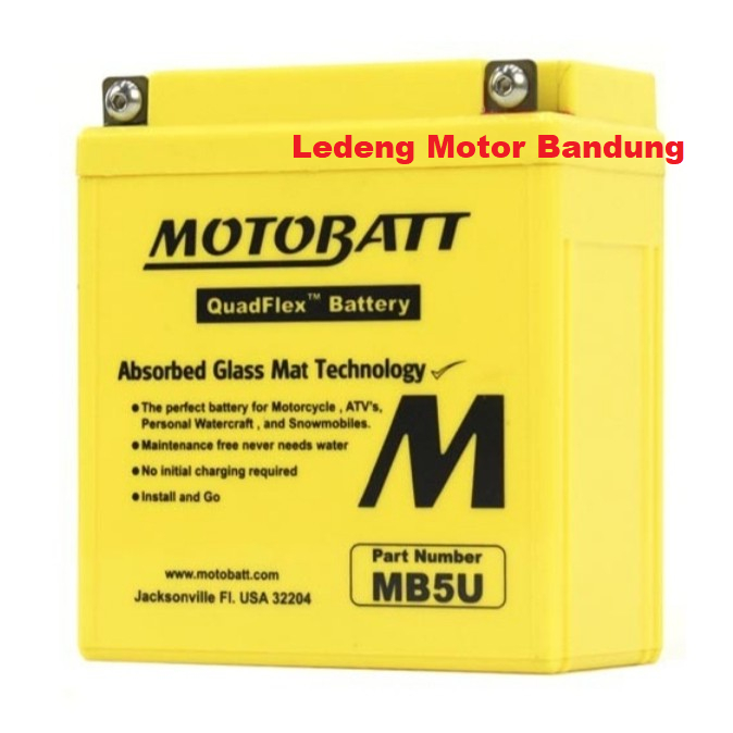 Accu Motobatt Quadlex MB5U 90CCA 7Ah Aki Supra Mio Jupiter MX Vega