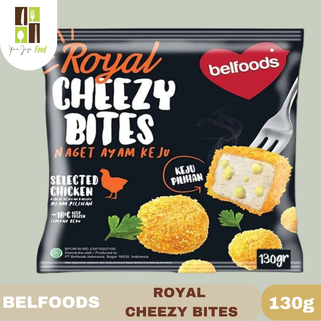 Belfoods Royal Cheezy Bites / Nugget Ayam Keju / Keju Pilihan 130g