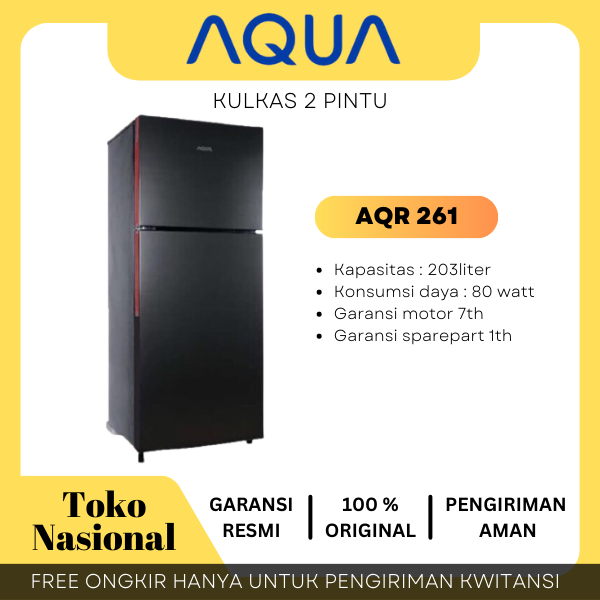 [CIANJUR] Kulkas AQUA 2 Pintu AQR 261