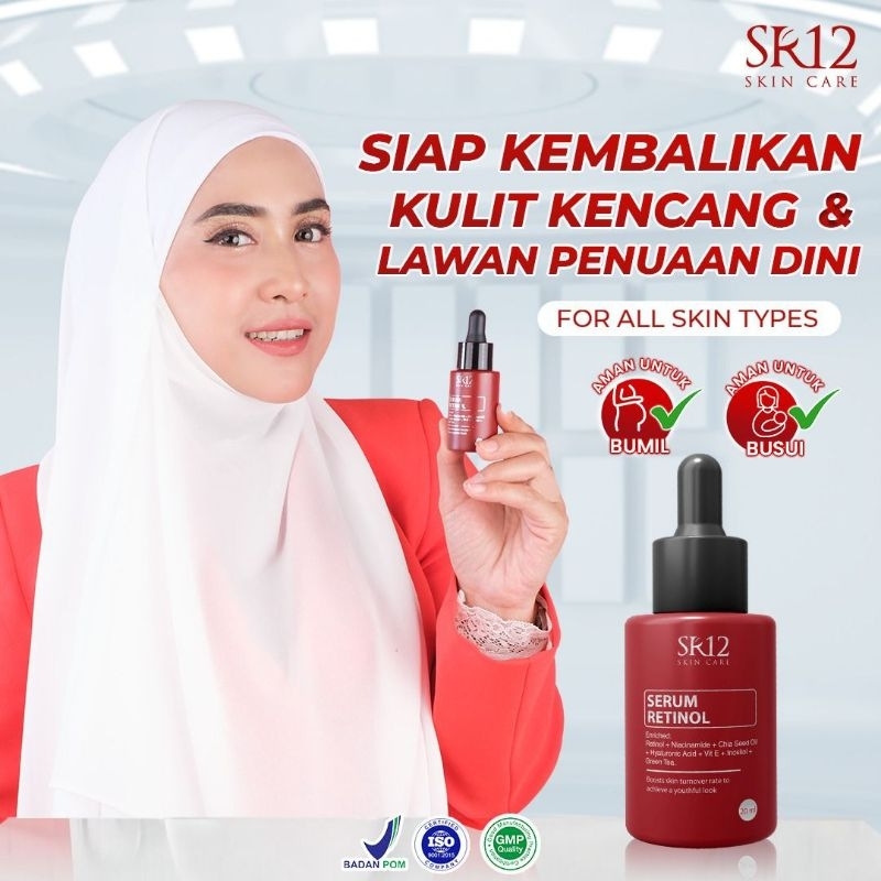 SERUM RETINOL SR12/SERUM GLOWING SR12/SR12 SERUM RETINOL FLEK HITAM