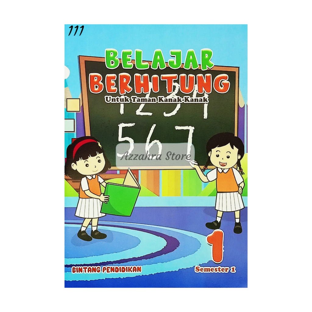 Buku LKS Anak TK Paud Belajar Berhitung TKB Semester 1 Anak Belajar Bintang Pendidikan Indonesia