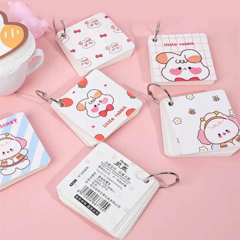 

Mini Notebook Klip / Buku Catatan Lucu 80 Lembar