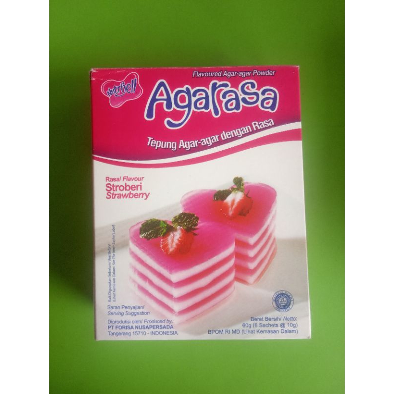 

Nutrijel Agarasa Strawbery Isi 6 Sachets 60g