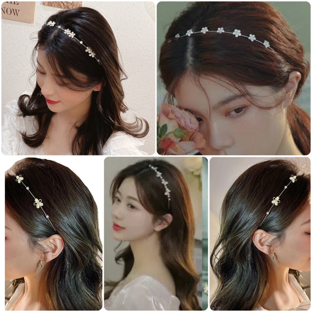 bando besi gold silver mewah permata pesta headpiece head piece pigo