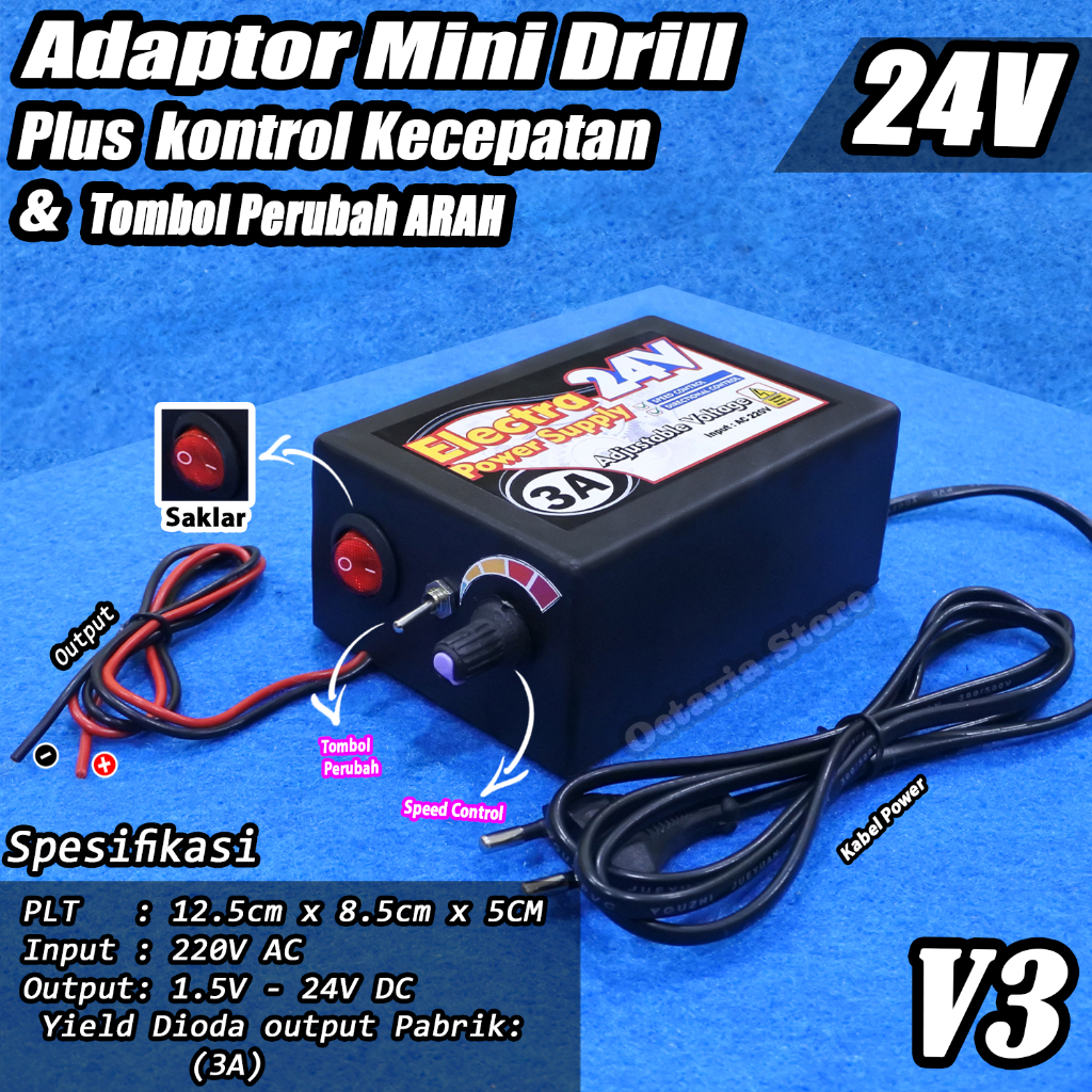 ADAPTOR Power supply Dinamo Dan Bor Mini Drill