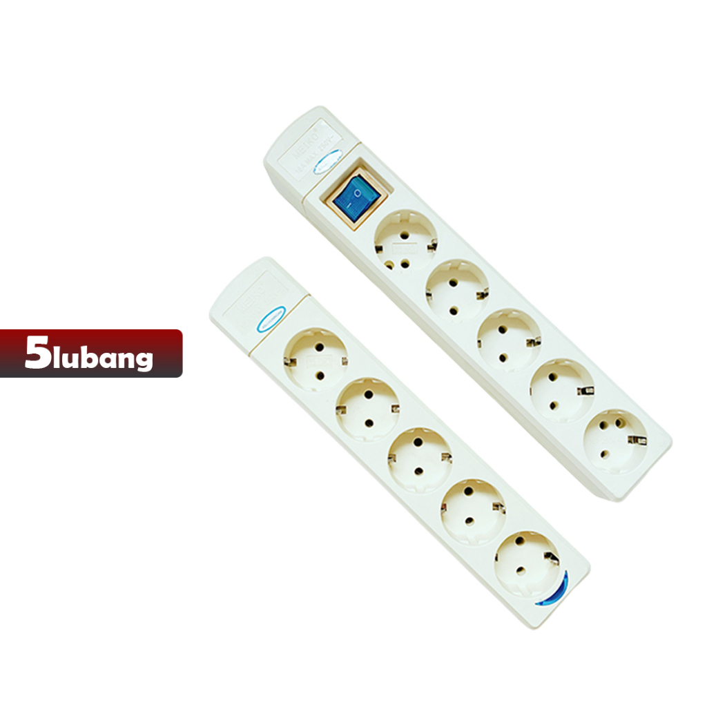 Cuci Gudang Stop Kontak 5 Lubang  NON Kabel / Tanpa Kabel / Switch ON-OFF &amp; NON ON -OFF - YOYOSOO