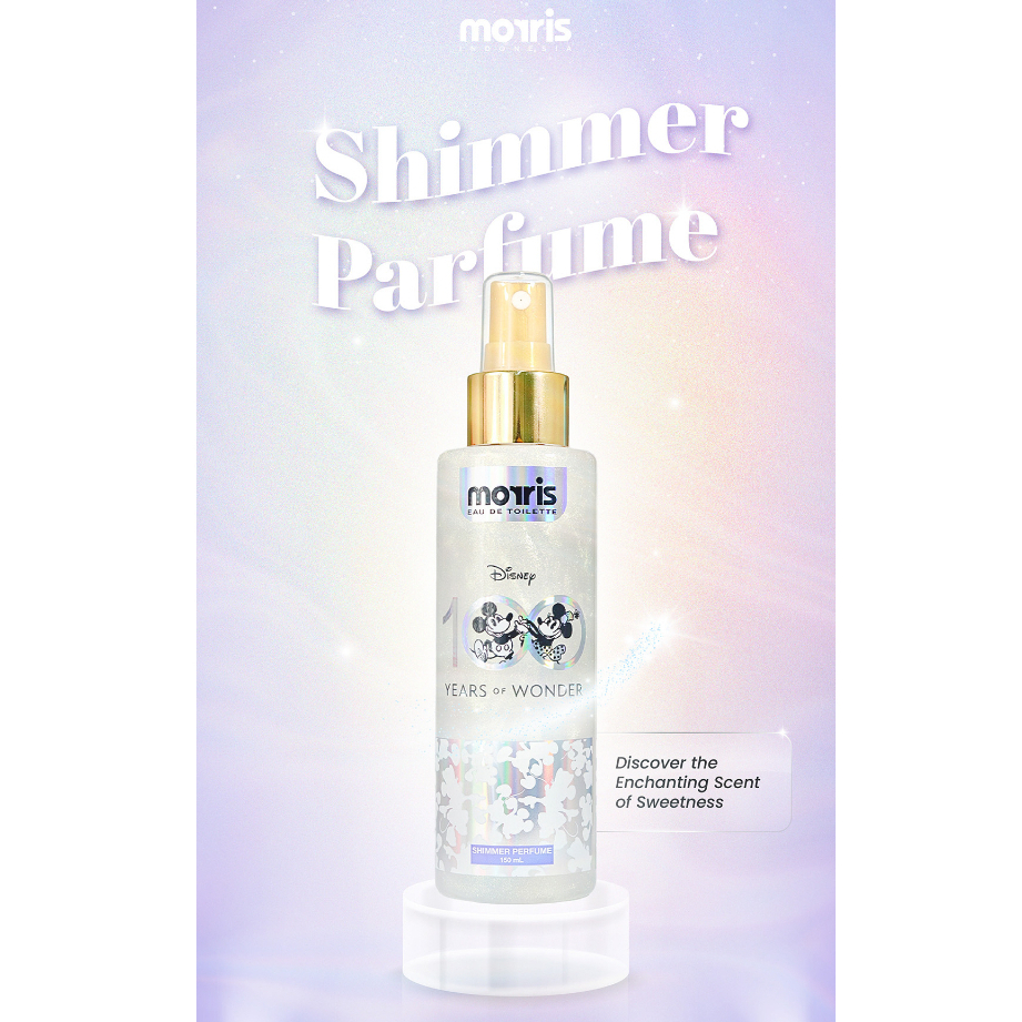 Morris Shimmer Perfume Eau De Toilette Mickey &amp; Minnie 150ml