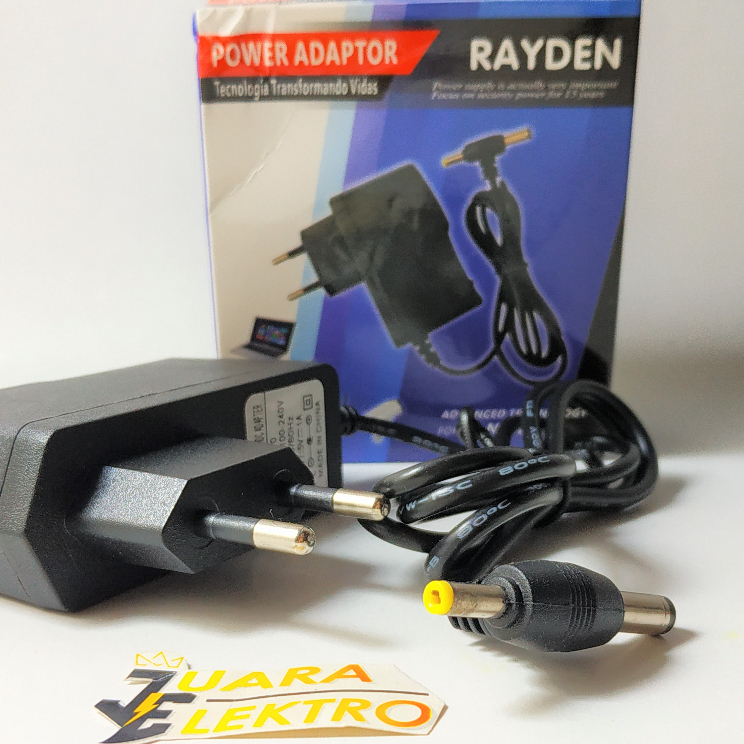 RAYDEN Adaptor Set Top Box (STB) 5 Volt 1A Dengan 2 JACK | AC/DC Adapter Model 0510 Pengubah Arus