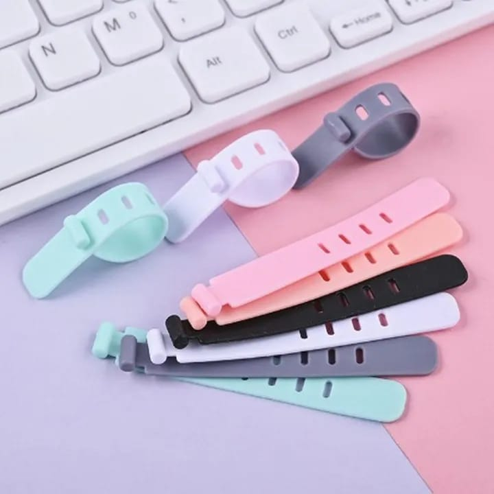 Pengikat Kabel Penggulung Penjepit Perapih Clip Kabel Cable Cord Holder Macaron Murah Pandawajayaacc