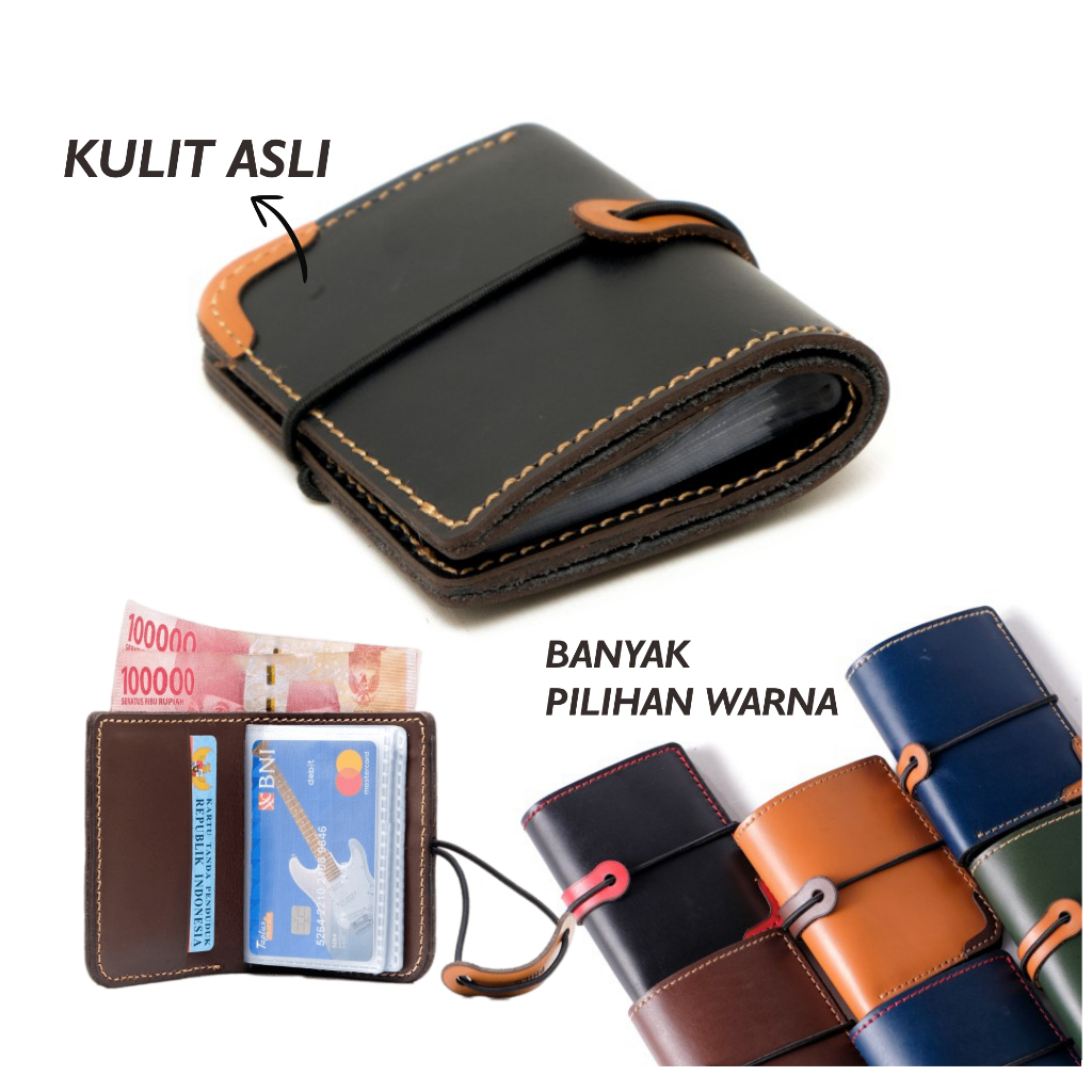 Dompet Kartu Kulit Asli Pria wanita Card Holder Mika 26 Slot - MIKO
