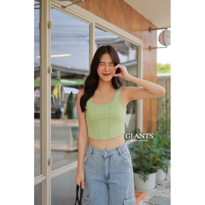 ATASAN TANK TOP GIANTS BASIC TERBARU KAOS CROP IMPORT BANGKOK (BJGB532)