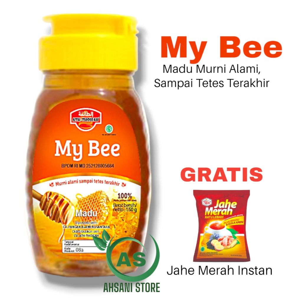 

My Bee Ath Thoifah Honeybee Madu Murni Alami Untuk Kesehatan Gratis Jahe Instan