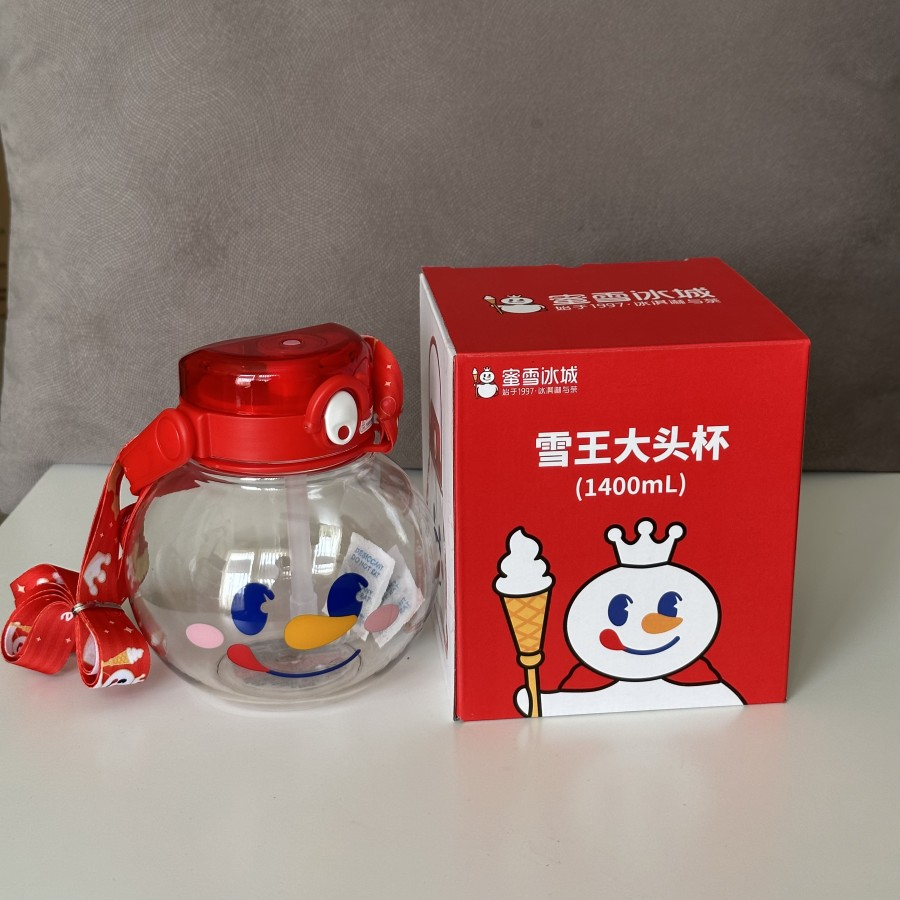 Botol Air Minum Mixue Tumbler 1400 ml Tumblr Mixue Original Grosir