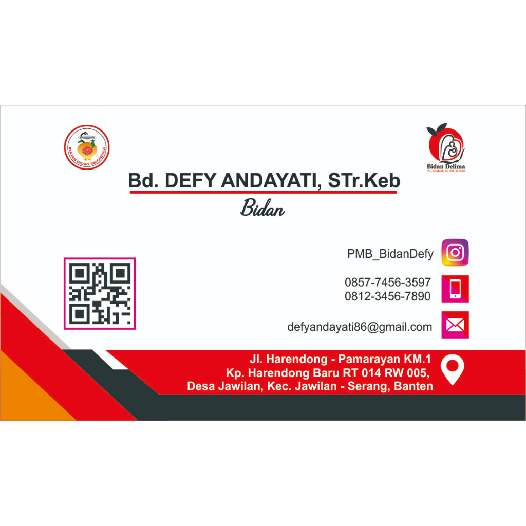 

KARTU NAMA BIDAN/DOKTER/PROFESIONAL