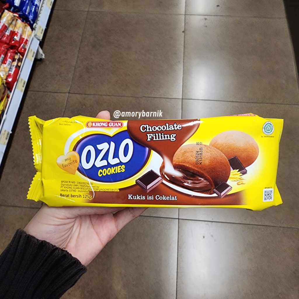 Biskuit Kukis isi Cokelat OZLO Cookies 125gr