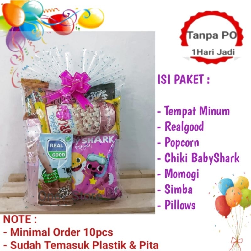 

Paket Snack Ulang Tahun Anak Bingkisan Souvenir Goodiebag Ultah