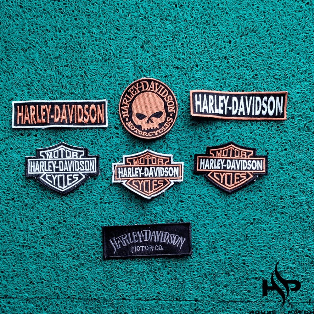 PATCH BORDIR EMBLEM BORDIR PATCH HARLEY DAVIDSON