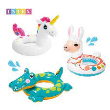 ♥BabyYank♥ Ban renang anak Intex Deluxe Animal Ring 58221 Buaya / Unicorn / Llama