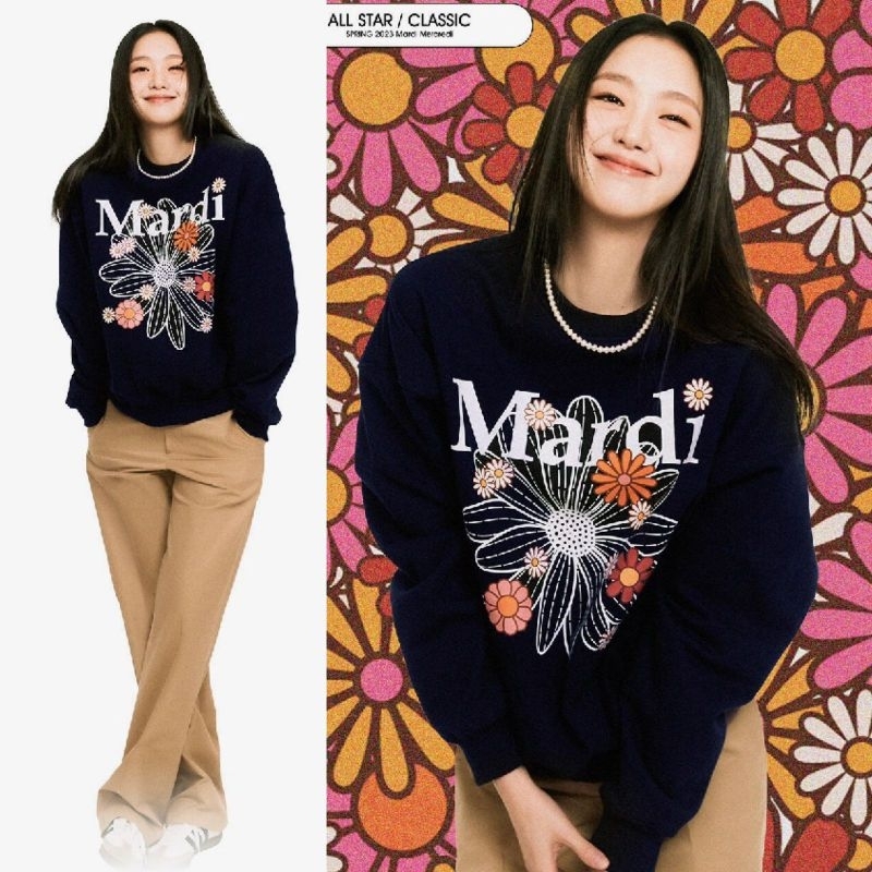 Mrdi flower big logo sweater