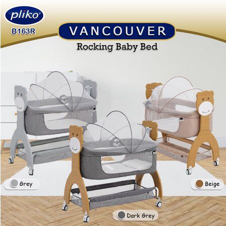 Pliko Vancouver Baby Box New Baby Bed Kayu Cute Bear Box Bayi