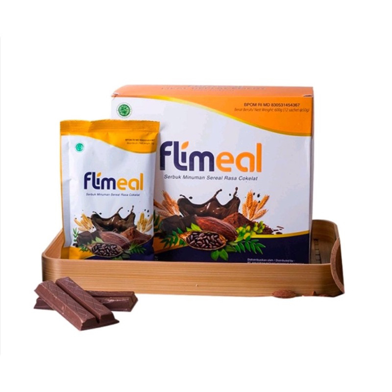

Flimeal Serbuk Minuman Sereal Rasa Coklat susu isi 16 sachet