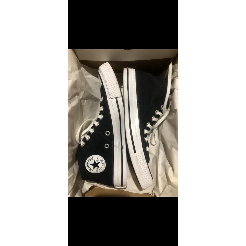 PRELOVED CONVERSE CTAS MADISON MID BLACK/BLACK/WHITE ORI