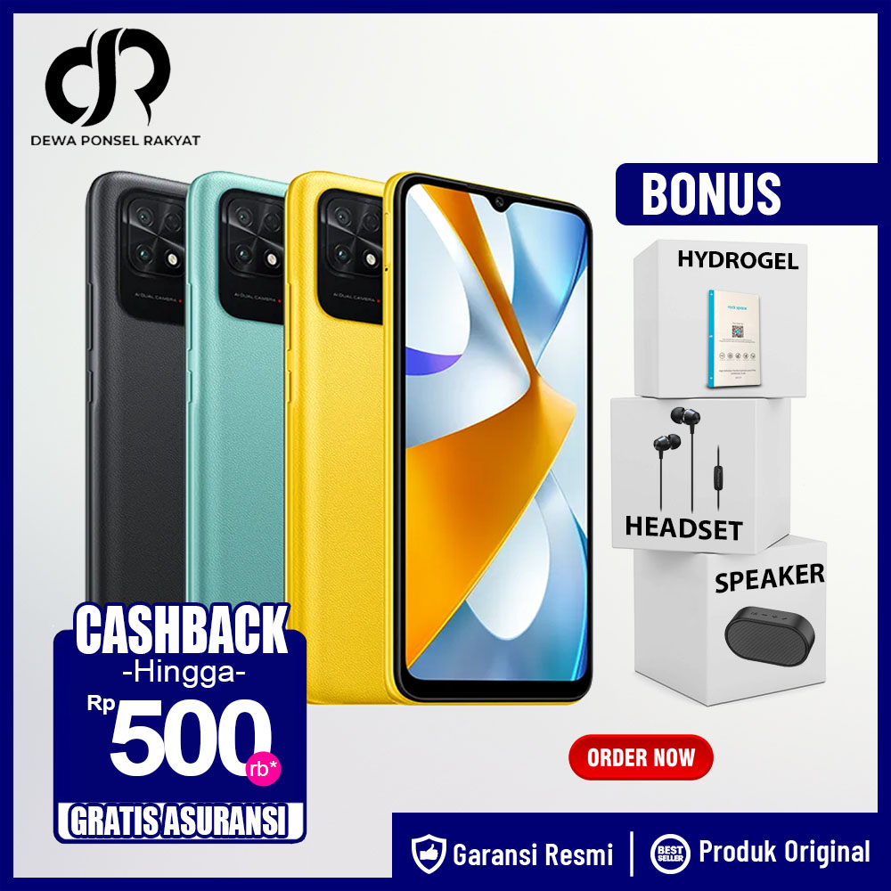 Xiaomi Poco C40 4/64GB 3/32GB Garansi Resmi Not Poco F4 X3 Pro