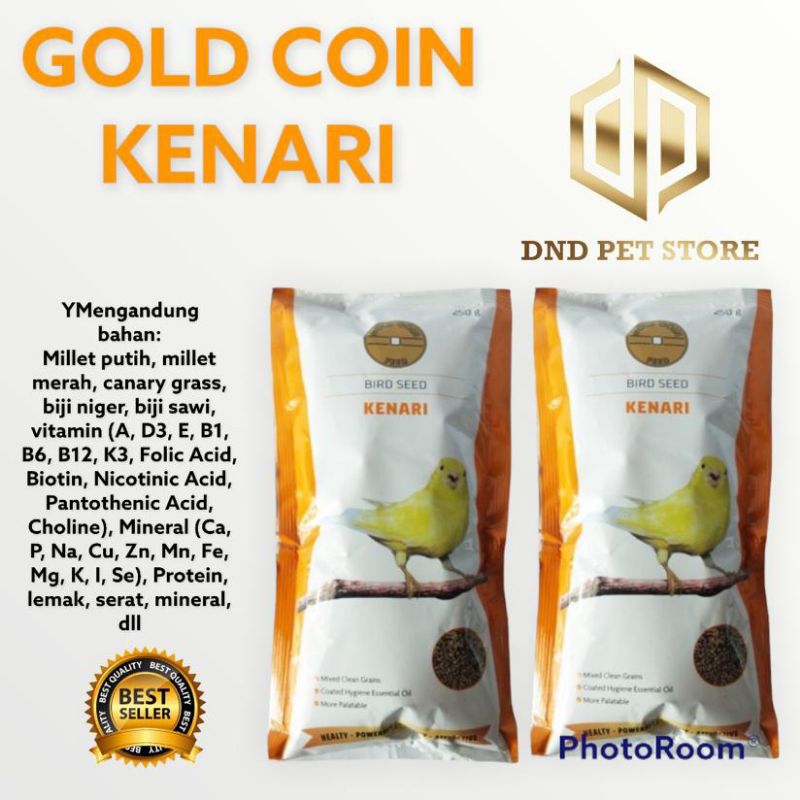 Pakan burung kenari GOLD COIN KENARI Pakan lomba dan harian