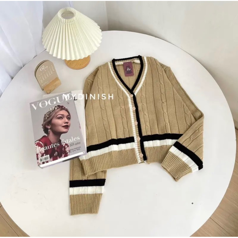 Ciriva Cable Cardy Cardigan Rajut Wanita terbaru