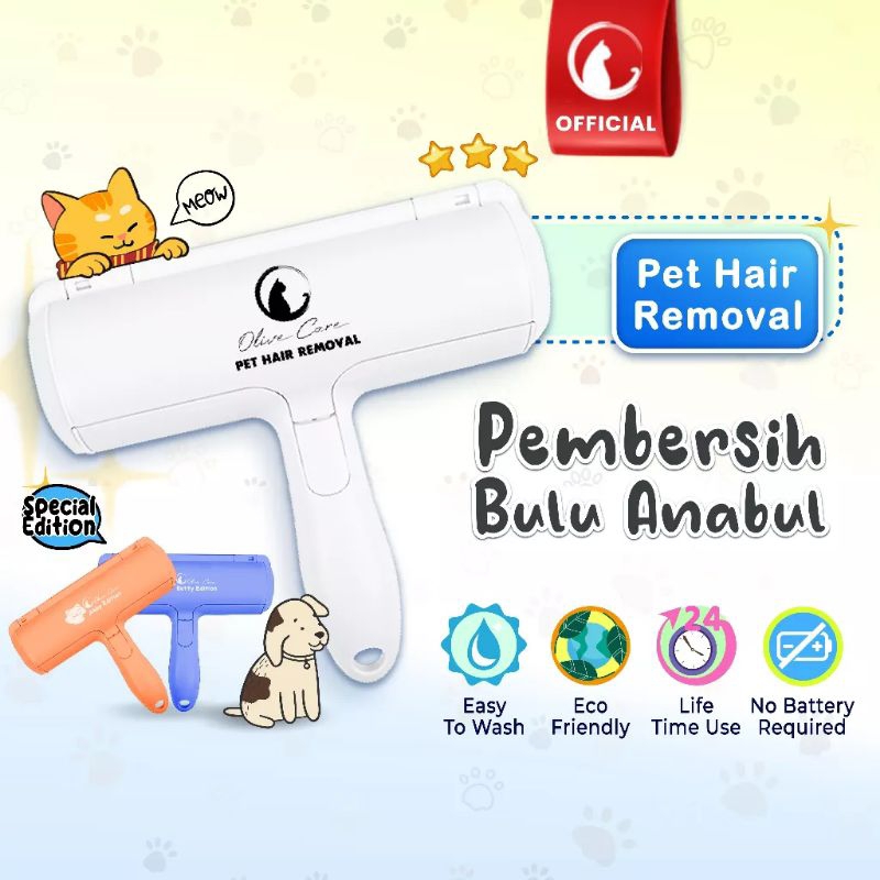 Olive Care Pet Hair Removal Pembersih Bulu Kucing dan Anjing