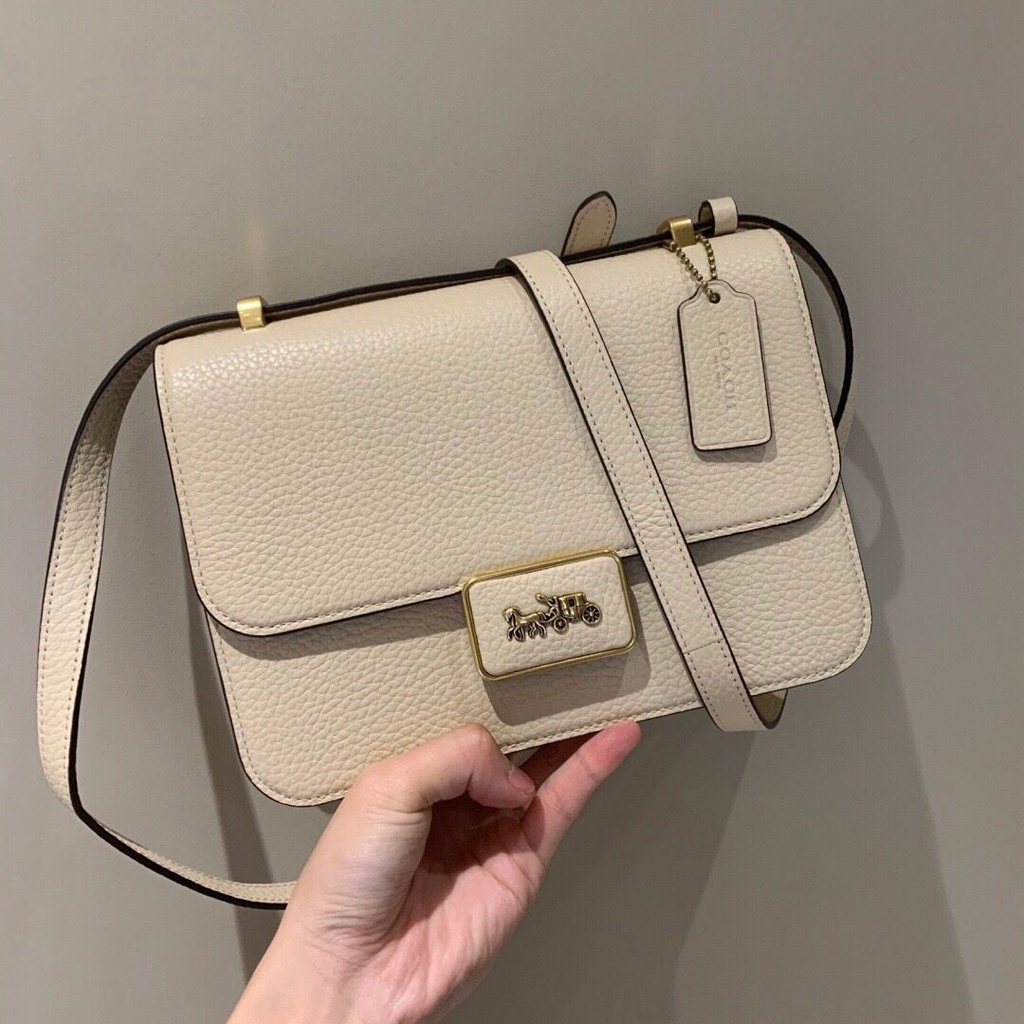 SALE PRICE! TAS sling bag women WANITA SELEMPANG ALIE SHOULDER BAG WHITE PLAIN C3928 3928