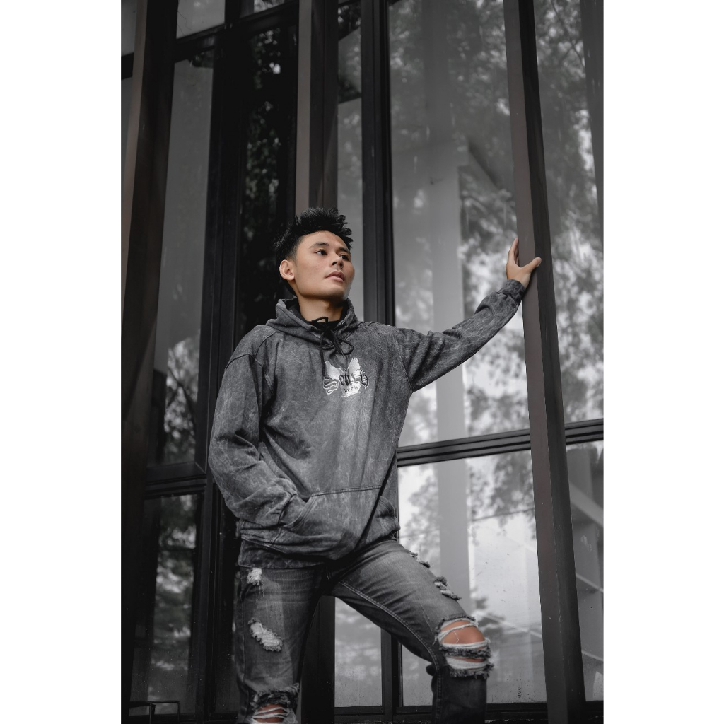 Jaket Sweater Hoodie Washed Distro Motif Tulisan Metal | Jaket Hoodie Sandwash Pria