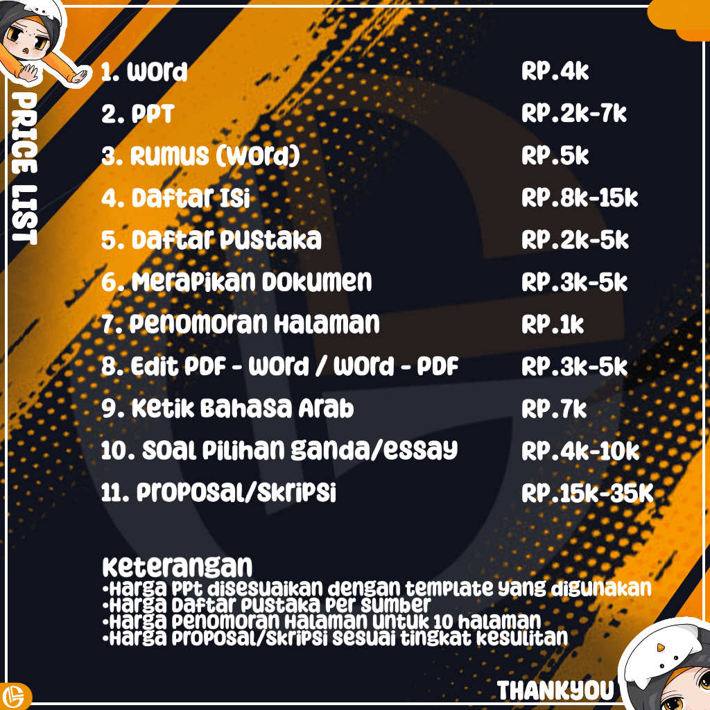 JASA KETIK/ JASA KETIK MURAH/ JOKI KETIK